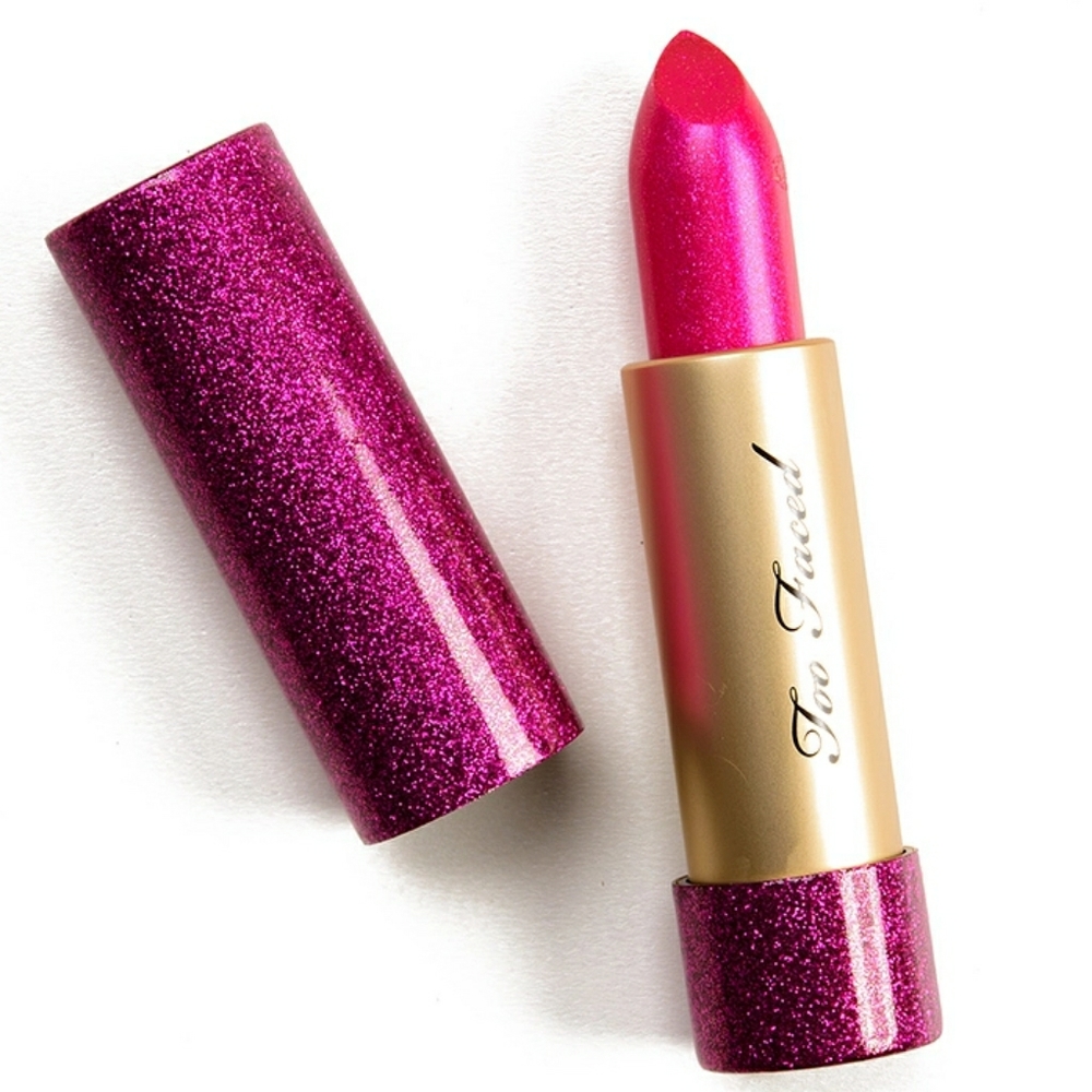 Too Faced Throwback metallic lipstick in TF20